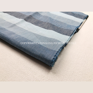 Yarn Dyed Linen Cotton Fabric for Men Shirts